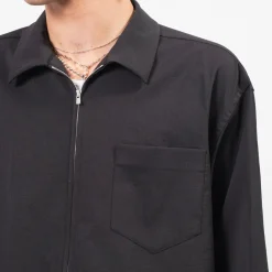 [YOKO SAKAMOTO] ZIP SHIRT _ BLACK