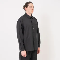 [YOUTH] CUT-OFF LOOSED SHIRT _ CHARCOAL GREY