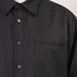 [YOUTH] CUT-OFF LOOSED SHIRT _ CHARCOAL GREY