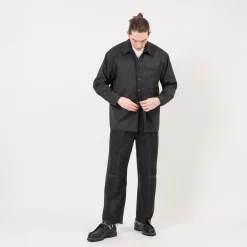 [YOUTH] CUT-OFF LOOSED SHIRT _ CHARCOAL GREY
