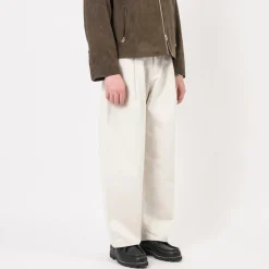 [YOUTH] STRUCTURED WIDE DENIM PANTS _ LIGHT GREY