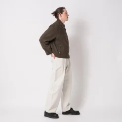 [YOUTH] STRUCTURED WIDE DENIM PANTS _ LIGHT GREY
